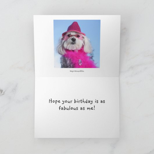 すばらしい誕生日 カード (内部)