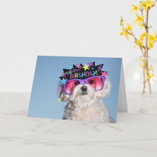 すばらしい誕生日 カード (黄色い花)