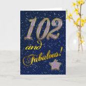 すばらしい誰かのための102nd誕生日 カード (黄色い花)