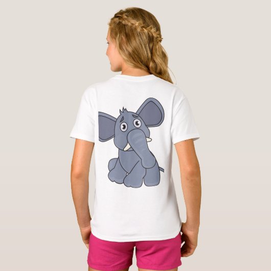 すばらしい象 Tシャツ (裏面フル)