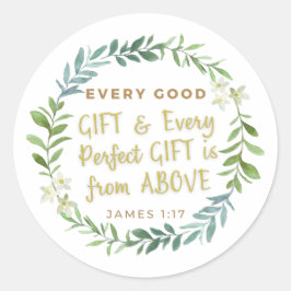 「すばらしい贈り物と完璧な贈り物の全て。 ラウンドシール