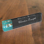 すばらしい遊ぶイルカ デスクネームプレート (側面)