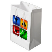 すばらしい重量挙げの都市スタイル ミディアムペーパーバッグ (裏面アングル)