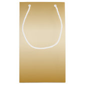 すばらしい金ゴールド第70の誕生祝いの世界のベスト スモールペーパーバッグ (裏面)