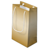 すばらしい金ゴールド第70の誕生祝いの世界のベスト スモールペーパーバッグ (裏面アングル)