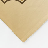 すばらしい金ゴールド第75の誕生祝いの世界のベスト フリースブランケット (角)