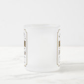 すばらしい金ゴールド第80の誕生祝いの世界のベスト フロストグラスマグカップ (中央)