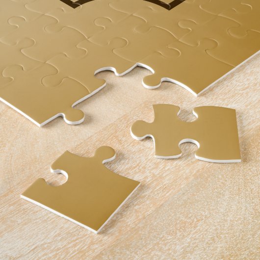 すばらしい金ゴールド第90の誕生祝いの世界のベスト ジグソーパズル (側面)