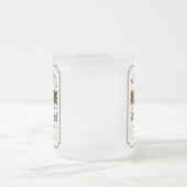 すばらしい金ゴールド第90の誕生祝いの世界のベスト フロストグラスマグカップ (中央)