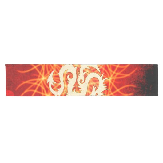 すばらしい金ドラゴン ショートテーブルランナー (横)