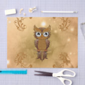 すばらしい金フクロウ 薄葉紙 (クラフト)