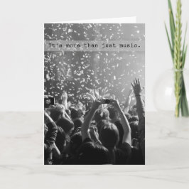 すばらしい音楽のお祝いコンサートの聴衆 カード