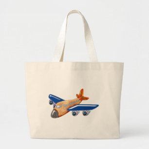 すばらしい飛行機 ラージトートバッグ