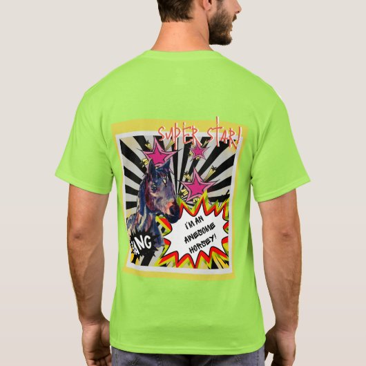 すばらしい馬 Tシャツ (裏面)