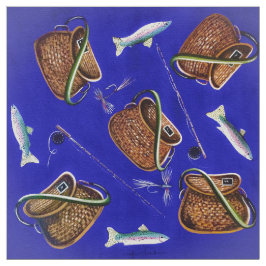すばらしい魚釣りの生地 ファブリック