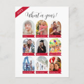 すばらしい1年を写真9枚で家族のポストカード シーズンポストカード (正面)