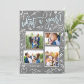 すばらしい1年 ドゥードル コラージュ 4枚の写真 シーズンカード (スタンド正面)