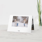 すばらしい1年 ネイビー フォト コラージュ ハッピー ホリデー シーズンカード (裏面)