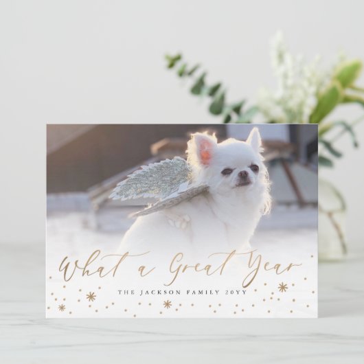 すばらしい1年 ｜ 現代の写真のホリデーカード シーズンカード (スタンド正面)