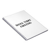 すばらしい1日のやる気ノート ノートブック (右側)