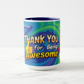 すばらしい1日分のプレミアムな認知 | 特別な感謝 マグカップ (中央)