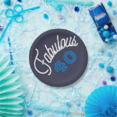 すばらしい40誕生日 ペーパープレート (パーティー)