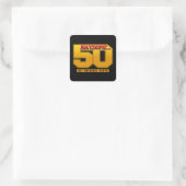 すばらしい50歳の誕生日＆結婚記念日 スクエアシール (バッグ)