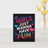 すばらしい80年代の女子たち ただ遊びたいだけの80年代女子 カード (黄色い花)