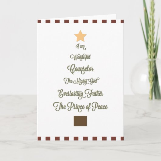 すばらしい、カウンセラーのクリスマスカード シーズンカード (正面)