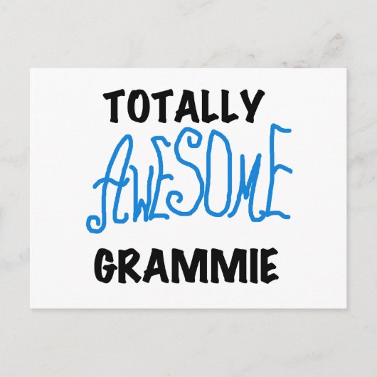 すばらしい グラミー ブルー Tシャツ ギフト ポストカード (正面)