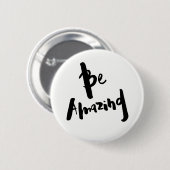 "すばらしい" -ボタンのバッジがあって下さい 缶バッジ (正面&裏面)