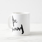 "すばらしい" -感動的なマグがあって下さい コーヒーマグカップ (正面左)