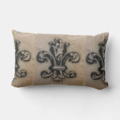 すばらしい(紋章の)フラ・ダ・リのヴィンテージのプリント ランバークッション (裏面)