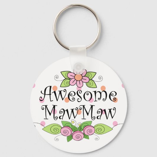 すばらしい MawMaw Tシャツ キーホルダー (正面)
