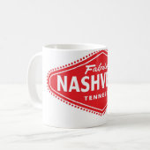 すばらしいNASHVEGAS TMのダイヤモンドのロゴ コーヒーマグカップ (正面左)