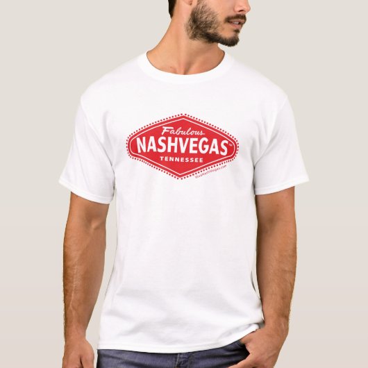 すばらしいNASHVEGAS TMのダイヤモンドのロゴ Tシャツ (正面)