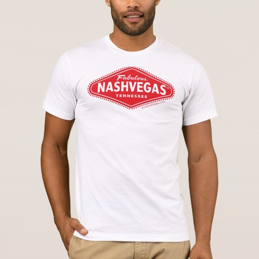 すばらしいNASHVEGAS TMのダイヤモンドのロゴ Tシャツ (正面)