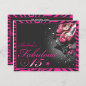 すばらしいQuinceañera! 招待状 (正面/裏面)