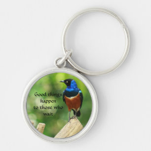 すばらしいStarlingの鳥の引用語句KeyChain キーホルダー