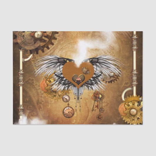 すばらしいsteampunkのハート 薄葉紙 (正面)