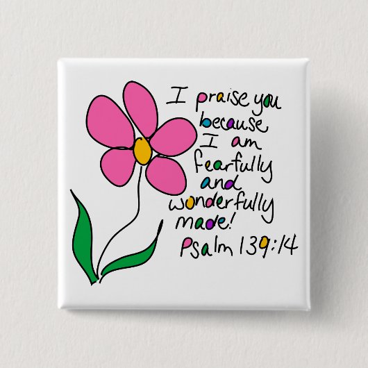 すばらしく作られる 缶バッジ (正面)