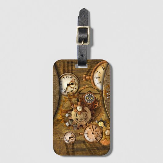 すばらしく気高いsteampunkのデザイン ラゲッジタグ (正面縦)