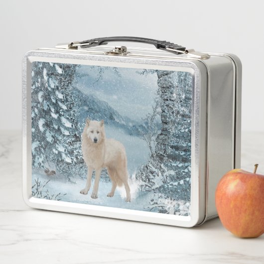 すばらしく白いオオカミ メタルランチボックス (インサイチュ)