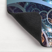 すばらしく青いフラクタルの芸術 マウスパッド (コーナー)