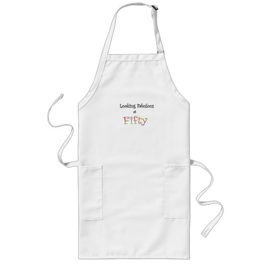 すばらしく50を見ること ロングエプロン (正面)