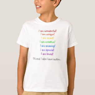 すばらしく、ユニーク自閉症 Tシャツ