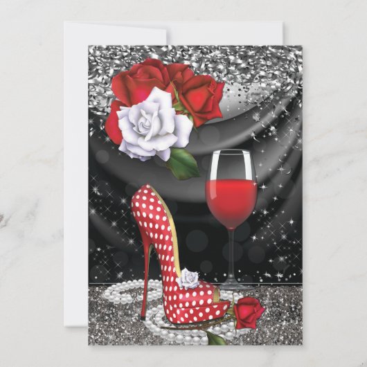 すばらしく、気のあるそぶりをしたなパーティの招待状 招待状 (裏面)