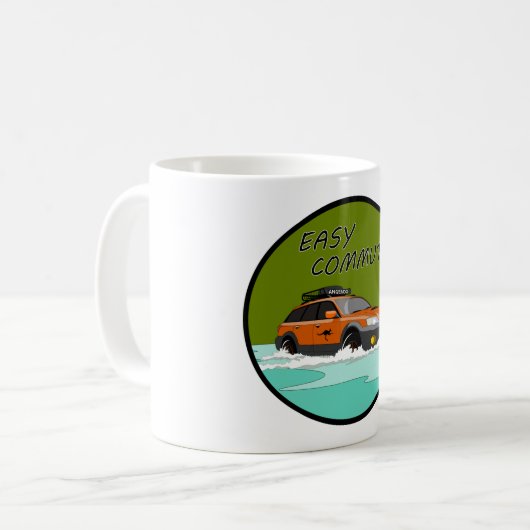 すばるアウトバック簡単通学マグ コーヒーマグカップ (正面左)