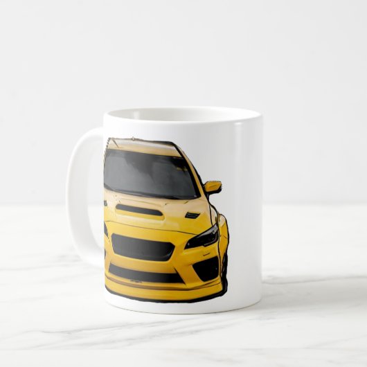 すばるインプレザWRXスティ コーヒーマグカップ (正面左)