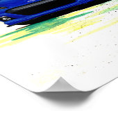 すばるBRZ水彩画絵画ポスター ポスター (角)